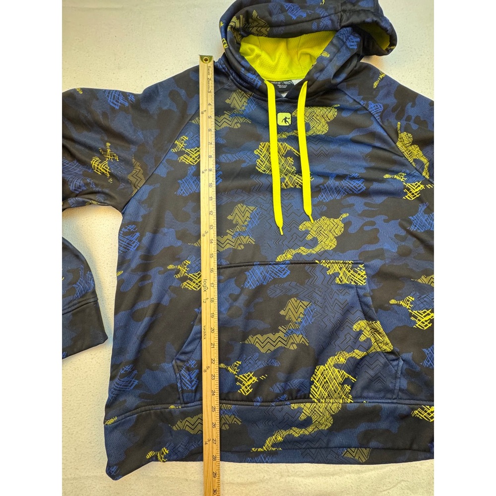 AND1 Hoodie Men Large Blue Camo Athletic Performance Graphic Sweatshirt - Picture 5 of 10